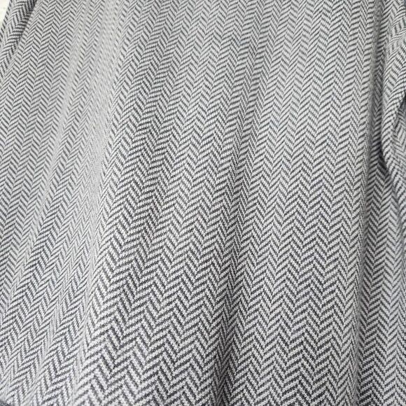 UNTUCKit Collared 1/4 Zip Sweater Mens Large Gray Extra Fine Merino Wool Casual - Picture 5 of 14